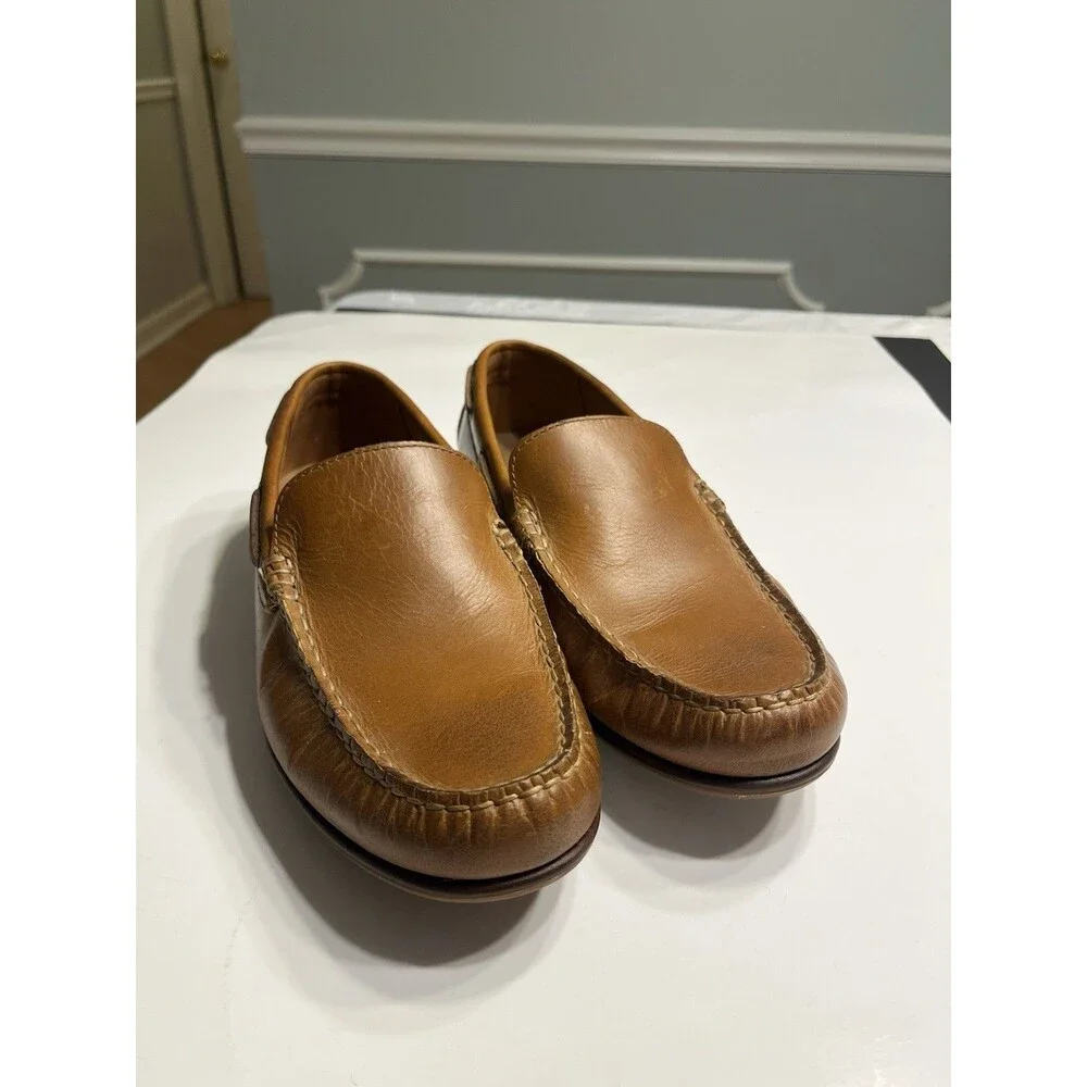 Frye Tan Brown Leather Loafers Men’s Sz 9